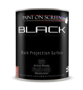 BLACK - Projection Screen – Paint On Screen